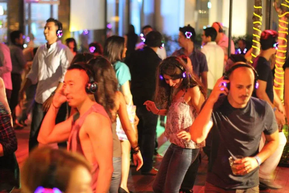 The headphone party in full swing at ACME
